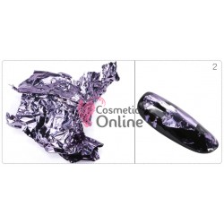 Foite subtiri colorate pentru decor unghii FSU02 Purple
